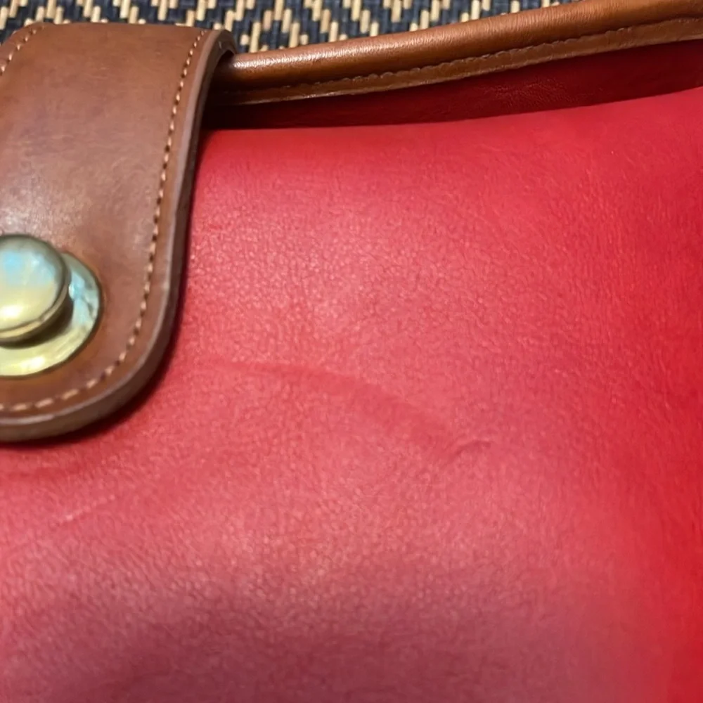 Vintage Coach Binocular Spectator 6853 (9853) RED WITH TABAC and brass - Picture 5 of 15